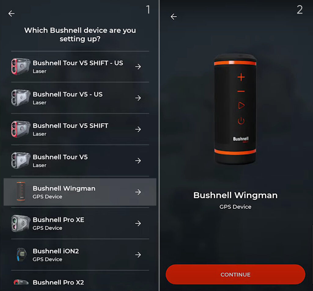 bushnell wingman pairing issues